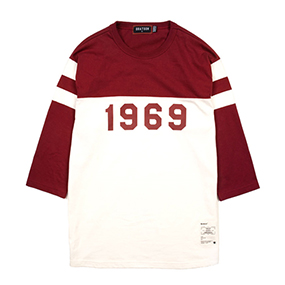 1969 Raglan Shirt BURGUNDY