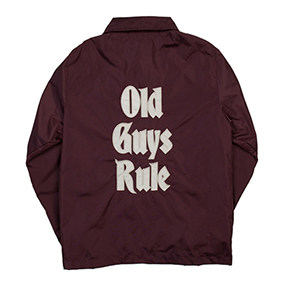 Old Guys RuleCoach Jacket BURGUNDY