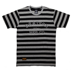 Stripe MFG.COT-Shirt BLACK/GRAY