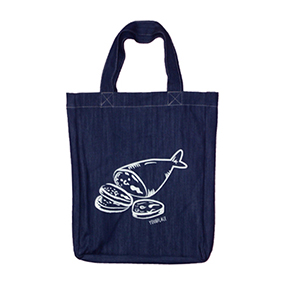 Fish Denim Tote Bag