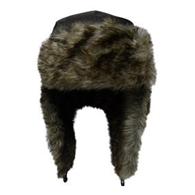 A Leather Warm FurEar Cover Cap